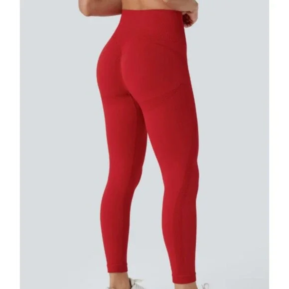 HALARA Pants Jumpsuits Halara Seamless Flow Salsa Red High